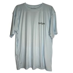 Bruce G Long Nature Graphics Lake Kissimmee FL Grape Hammock Blue Shirt Mens L